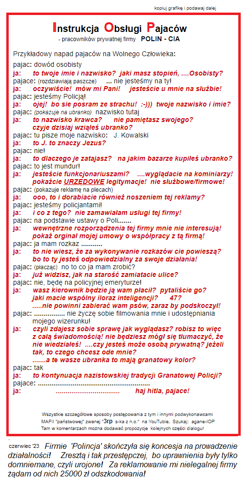 IOP --- Instrukcja Obsługi Pajac&oacute;w